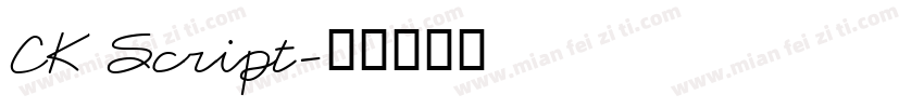 CK Script字体转换